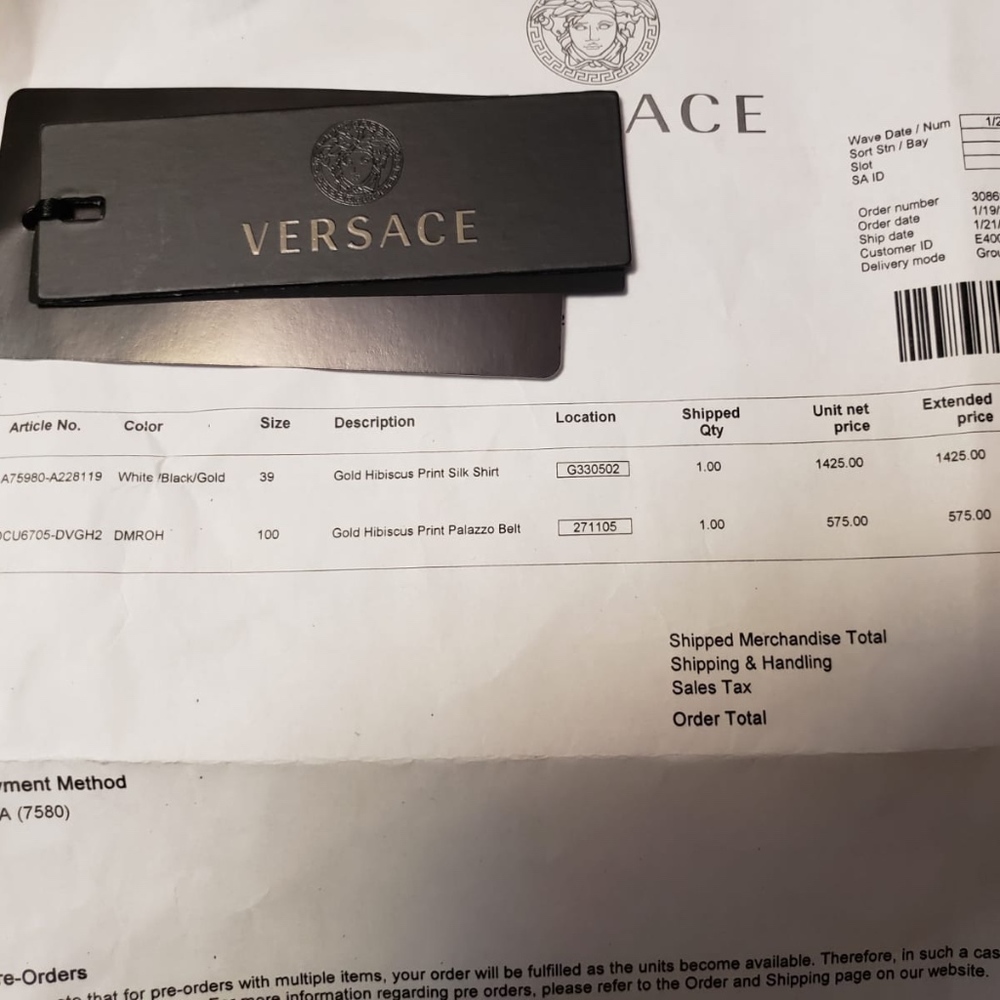 Versace Belt